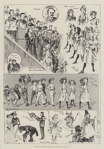 The Young Helpers League at the Royal Albert Hall (engraving)