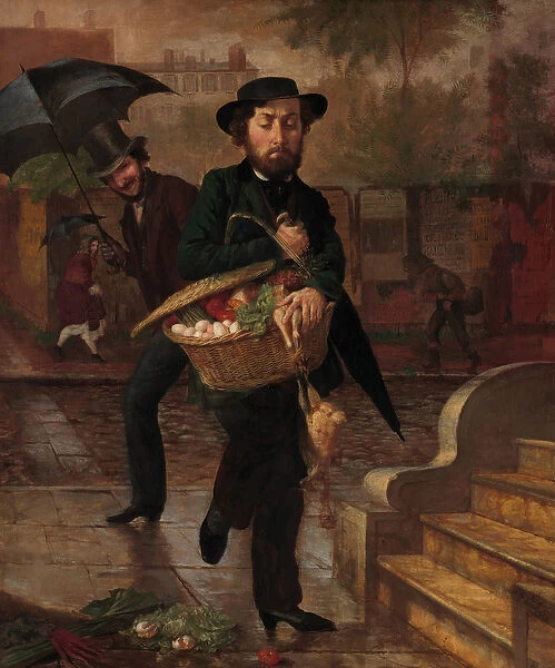 Young Husband, First Marketing, 1854 (oil on canvas)
