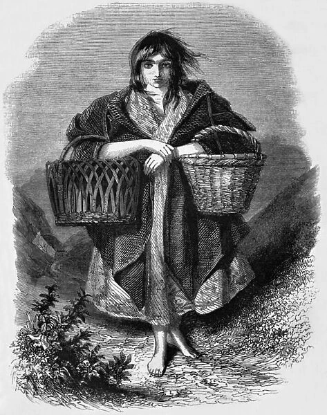 Young Irish Farmer, c. 1880 (engraving)