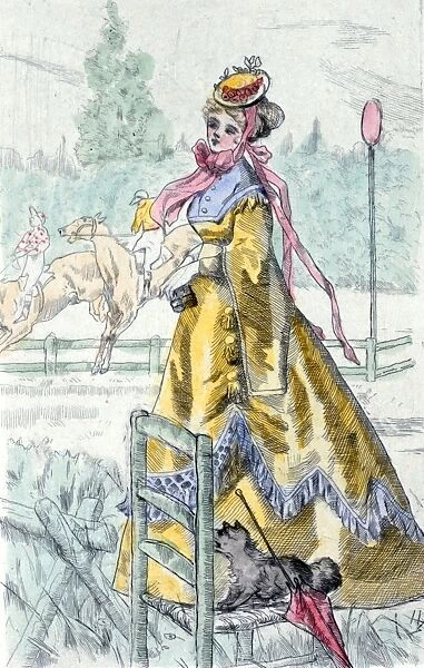 1867, Womens fashion in nineteenth-century Paris, Boutet, Henri (1851-1919)