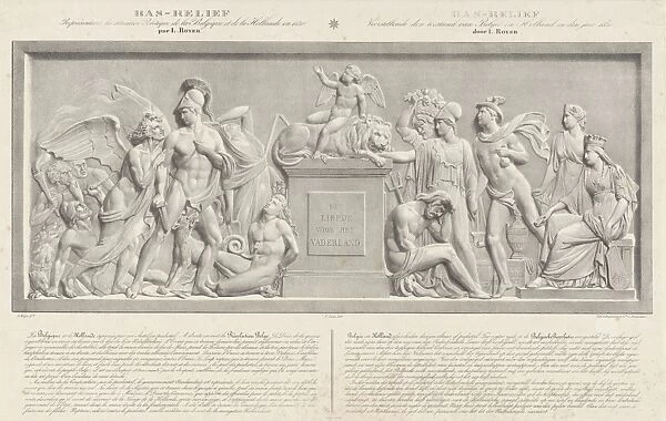 Allegorical sculpture, the Belgian Revolution in 1830, Carel Christiaan Anthony Last