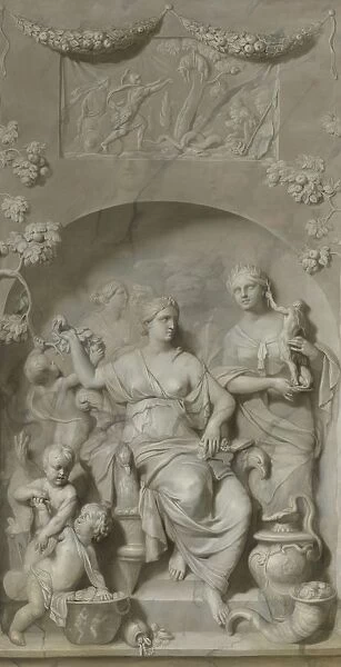 Allegory Riches Wealth middle female personification