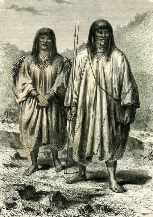 Framed Print : Antis Indians Print, 1869 Peru Framed Print : Antis Indians Print, 1869 Peru