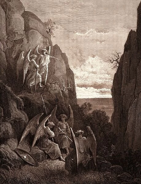 Ariels Charge to Gabriel, by Gustave Dore