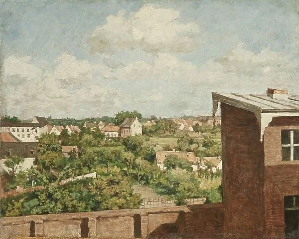 August Jernberg View DAOEsseldorf painting 1865