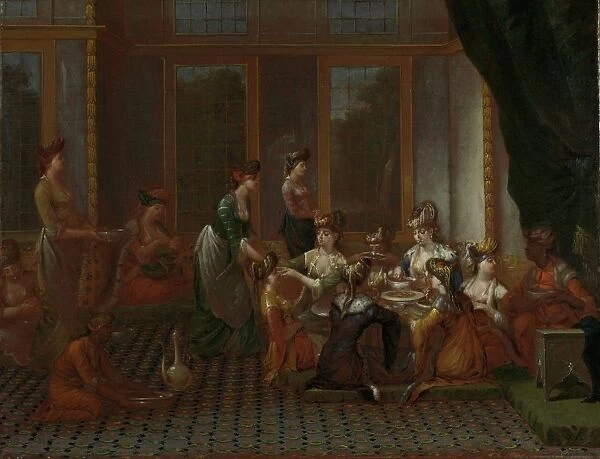 Banquet of Distinguished Turkish Women, Jean Baptiste Vanmour, c. 1720 - c. 1737