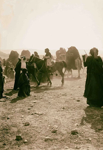 Bedouin wedding Wedding procession starting 1900