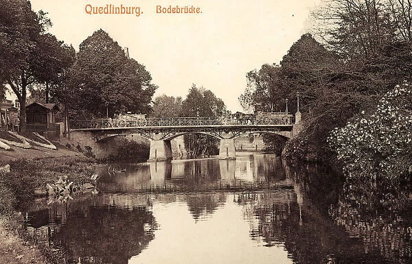 Bridges Quedlinburg Bode 1905 Saxony-Anhalt Bodebrücke