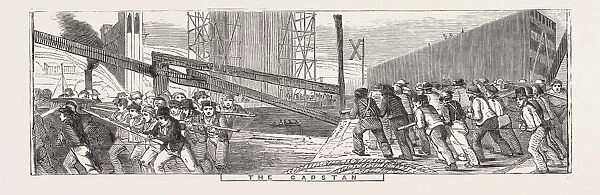 The Britannia Bridge: the Capstan, 1849