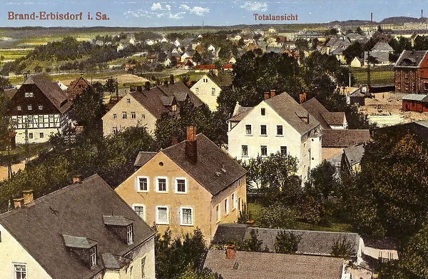 Buildings Brand-Erbisdorf 1921 Landkreis Mittelsachsen