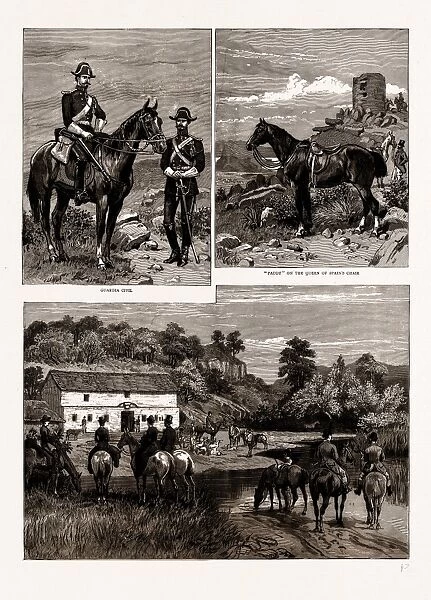 The Calpe Hunt, Gibraltar, 1886: Guardia Civil, paddy on the Queen Of