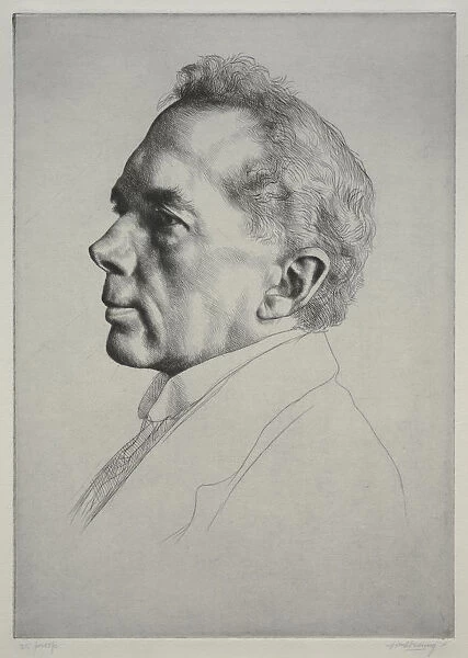 Campbell Dodgson Profile Left 1919 William Strang