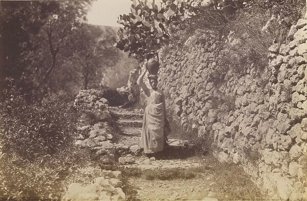 Capri woman carrying jug James Anderson British