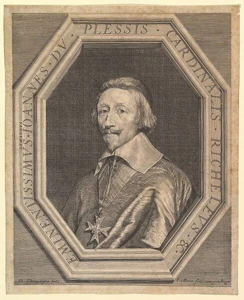 Cardinal de Richelieu Etching late state sheet
