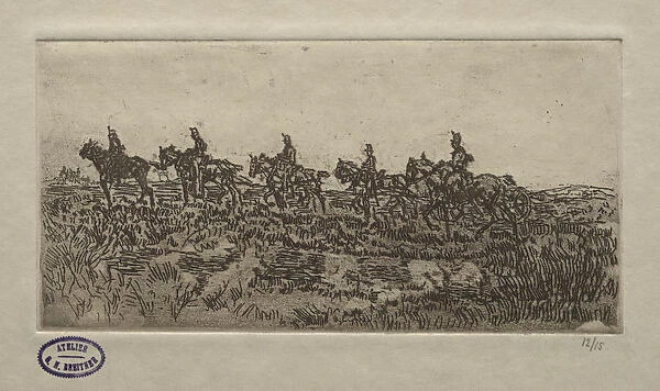 Cavalry Scene George Hendrik Breitner Dutch 1857-1923