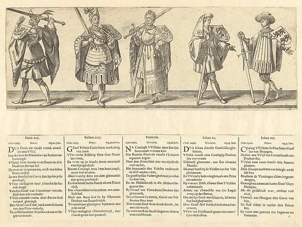 Count Floris XVII, Willem XVIII, Floris XIX, Jan XX and Jan XXI