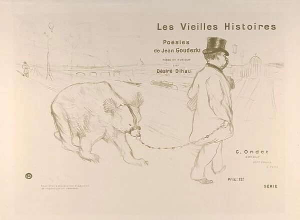 Cover Design Les Vieilles Histoires 1893 Lithograph printed