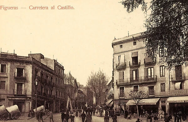 Covered wagons Buildings Figueres 1903 Catalonia