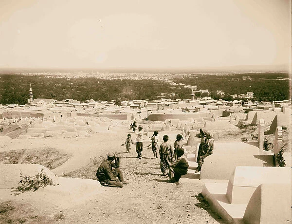 Damascus Esh-Sham Cemetery Meidan 1898 Syria