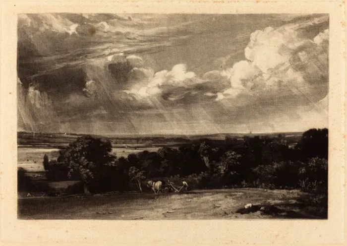 Framed Print : A Summerland Print, mezzotint progress proof Framed Print : A Summerland Print, mezzotint progress proof
