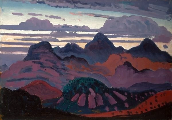 Deep Twilight, Pyrenees, James Dickson Innes, 1887-1914, British