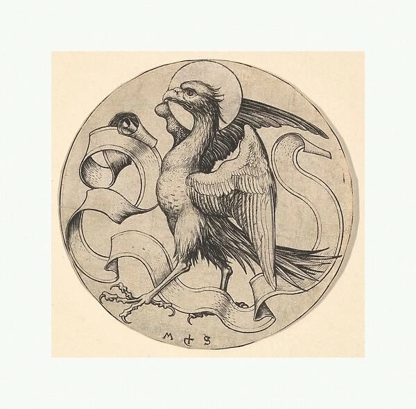 Eagle Saint John 15th century Engraving Prints