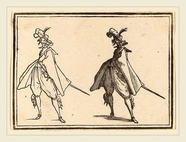 Edouard Eckman after Jacques Callot (Flemish, born c. 1600), Gentleman in a Large Mantle