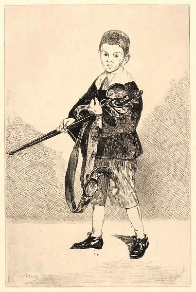 Edouard Manet (French, 1832 - 1883). Child with a Sword Turned to the Left (L Enfant