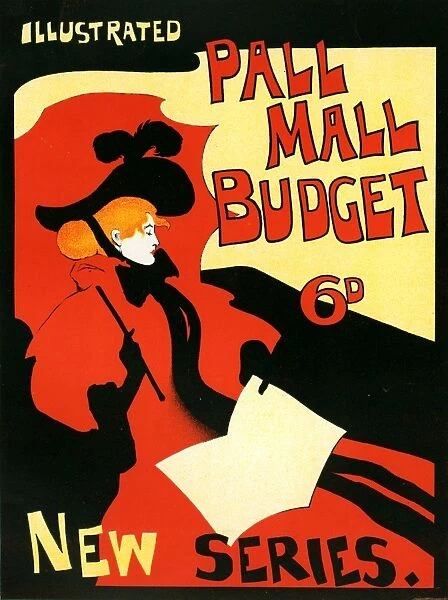 English Poster for la revue hebdomadaire Illustrated Pall Mall Budget