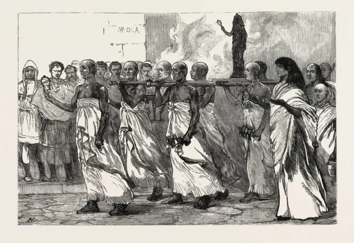 Framed Print : Print of Isis procession in Pompeii engravings Framed Print : Print of Isis procession in Pompeii engravings