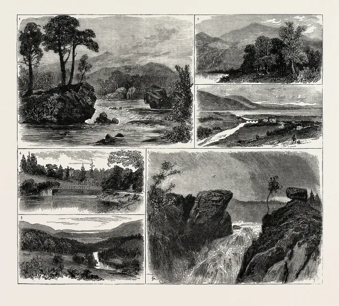 Framed Print : Views in the Vale of Rannoch Print, Perthshire, Scotland Framed Print : Views in the Vale of Rannoch Print, Perthshire, Scotland