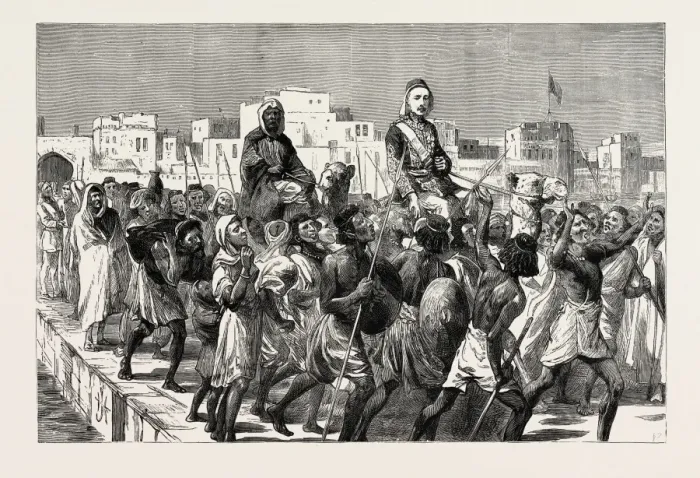 Framed Print : Gordon in the Soudan, 1879 Print Framed Print : Gordon in the Soudan, 1879 Print