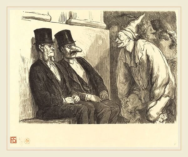 Etienne after Honore Daumier (French, active 19th century), Bal de l Opera: Tu