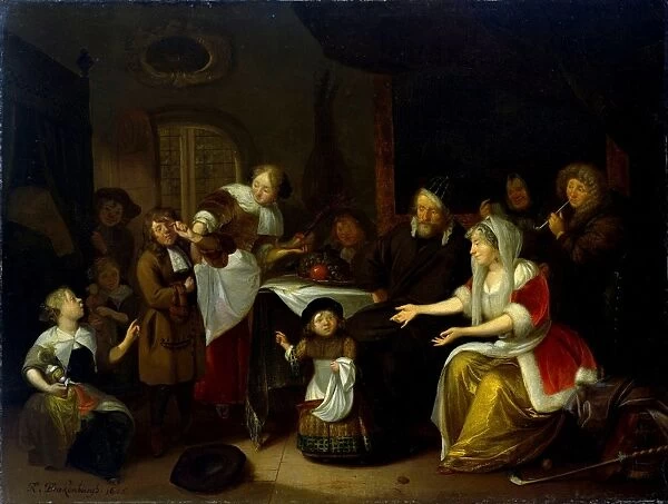 Feast of Saint Nicholas, Richard Brakenburg, 1685