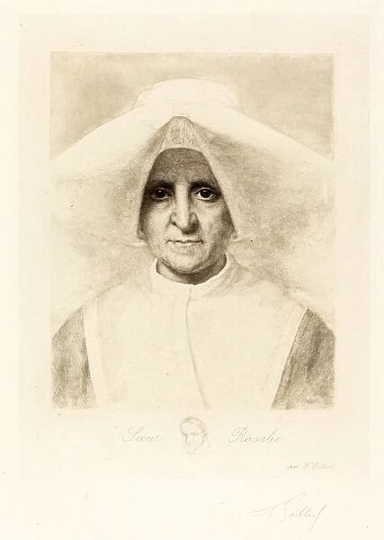 Ferdinand Gaillard (French, 1834 - 1887), Sister Rosalie (Soeur Rosalie), engraving