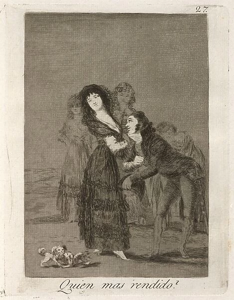 Francisco de Goya, Quien mas rendido? (Which of Them Is the More Overcome?), Spanish