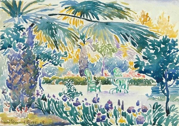 Garden Painter Saint Clair 1908 Watercolor graphite