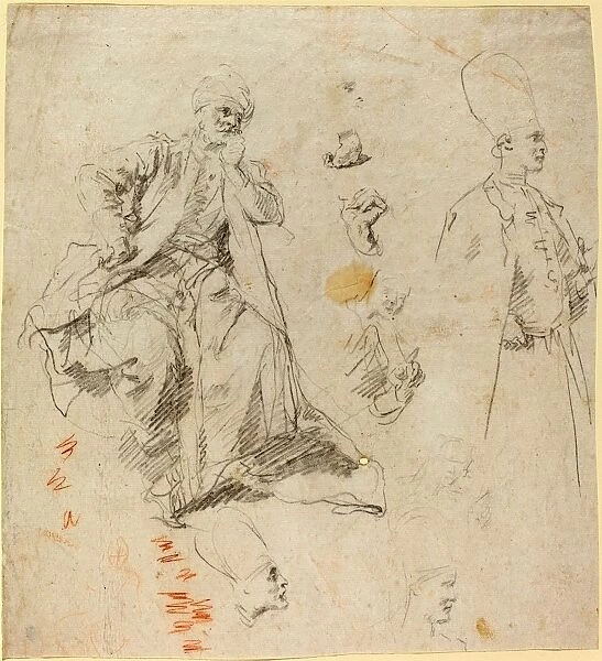 Giovanni Battista Piazzetta (1683 - 1754), Caliph Aladin and His Counselors, late 1730s