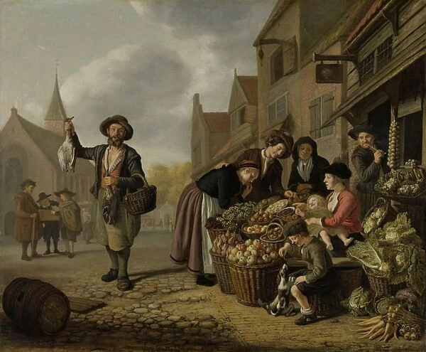 The Greengrocers Shop De Buyskool, Jan Victors, 1654