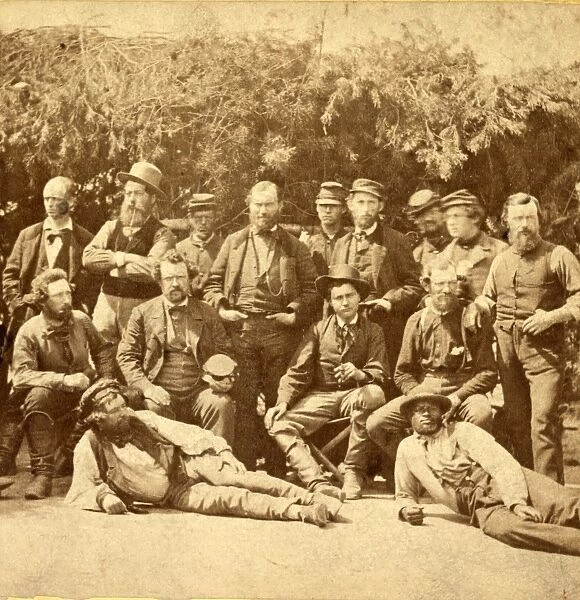 Group at Cumberland, May, 1862, US, USA, America, Vintage photography