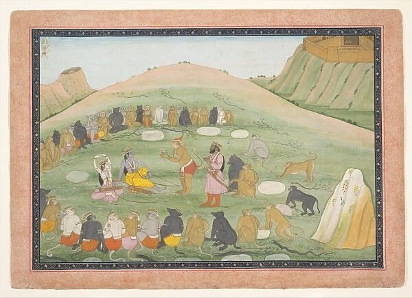 Hanuman Revives Rama Lakshmana Medicinal Herbs