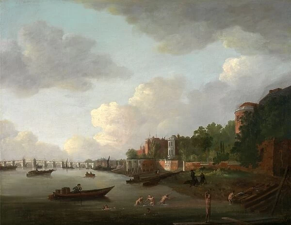 An Imaginary View of Westminster Bridge, London, Adrien Leprieur, active 1715-1725