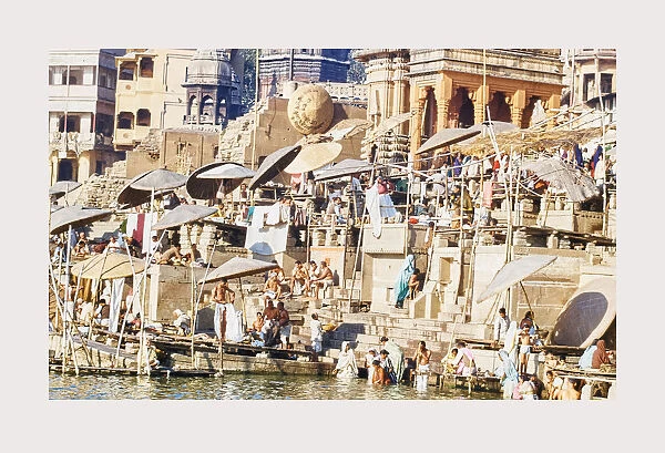India V─ür─ünasi Ghats Ganges River 1968 Cities of Mughul India