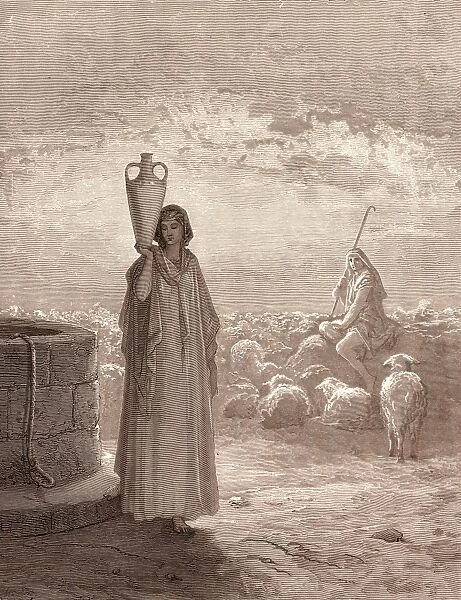 Jacob Killing Labans Flocks, by Gustave Dore