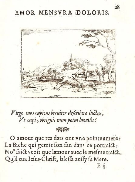 Jacques Callot (French, 1592 - 1635). La Biche qui Pleure son Faon, 17th century