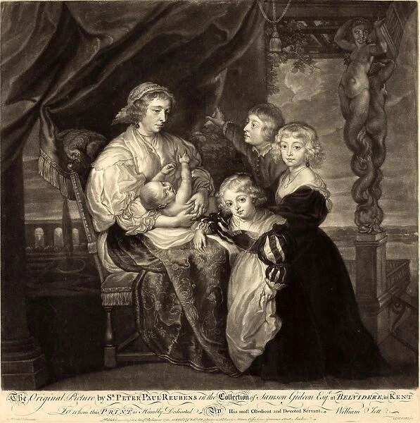 James McArdell after Sir Peter Paul Rubens (British, c. 1729 - 1765), The Gerbier Family