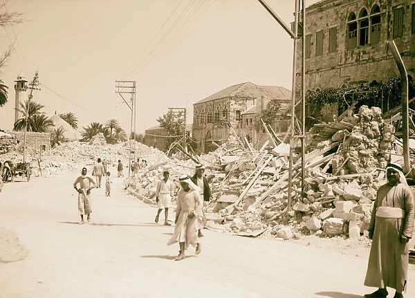 Jenin Sept 3 Heaps debris centre 1938 West Bank
