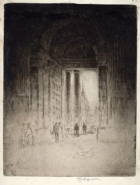 Joseph Pennell, West Door, St. Pauls, American, 1857 - 1926, 1903, etching