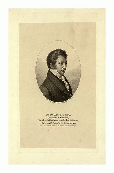 Jph. Lis. Gay-Lussac, engraved by Ambroise Tardieu