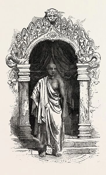 Kiddapple, the Rebel Buddhist Priest, Shot at Kandy, Sri Lanka, 1851 Engraving